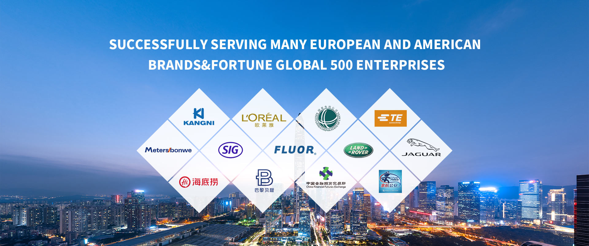 Successfully Serving Many European and American Brands&Fortune Global 500 Enterprises